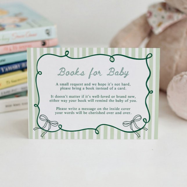 Tarjetas de libros verdes de cuento para bebé (Subido por el creador)