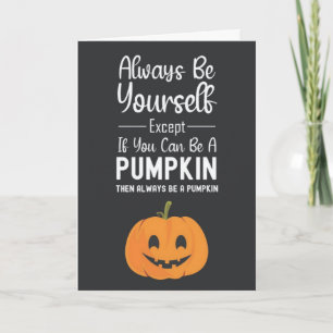 Tarjetas de Lindo Calabacín Humor Divertido Otoño
