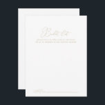 Tarjetas de lista de cubo Boda de Moda con clase G<br><div class="desc">Estas elegantes tarjetas de moda boda con cubo son la actividad perfecta para una boda rústica o una ducha de novia. El diseño, sencillo y elegante, presenta una tipografía de escritura clásica y elegante en oro. Cambie la redacción para que se adapte a cualquier evento vital. El signo de la...</div>