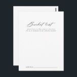 Tarjetas de lista de cubo de Boda plateado para ca<br><div class="desc">Estas tarjetas caligráficas de moda boda plateado son la actividad perfecta para una boda rústica o una ducha nupcial. El diseño, sencillo y elegante, presenta una tipografía de escritura clásica y elegante en plata. Cambie la redacción para que se adapte a cualquier evento vital. El signo de la lista de...</div>
