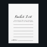 Tarjetas de lista de cubos<br><div class="desc">Estas tarjetas de lista de cubo son la actividad perfecta para una boda o una ducha de novia. El signo de la lista de cubo se vende por separado.</div>