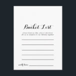 Tarjetas de lista de cubos<br><div class="desc">Estas tarjetas de lista de cubo son la actividad perfecta para una boda o una ducha de novia. El signo de la lista de cubo se vende por separado.</div>