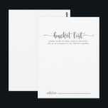 Tarjetas de lista de deseos de boda minimalista pl<br><div class="desc">Estas tarjetas de lista de deseos de boda minimalista plateada son la actividad perfecta para una recepción de boda rústica o una ducha de novia. El diseño simple y elegante presenta tipografía de guión clásico y elegante en plata. Cambie la redacción para adaptarse a cualquier evento de la vida. El...</div>