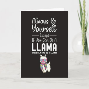 Tarjetas de Llama Divertidas Humor Animal Alpaca
