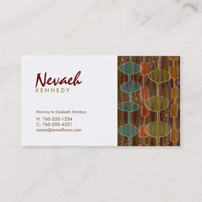 Tarjetas de llamada retro-capota / (Anverso)