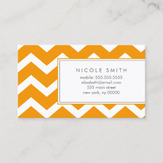 Tarjetas de llamadas de Chevrons naranjas