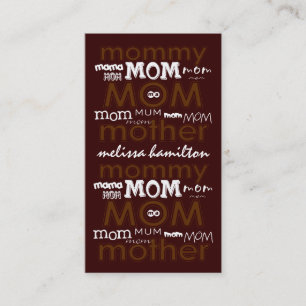 Tarjetas de llamadas de mamá de moda