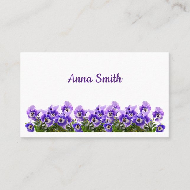Tarjetas de llamadas florales de bonito (Anverso)
