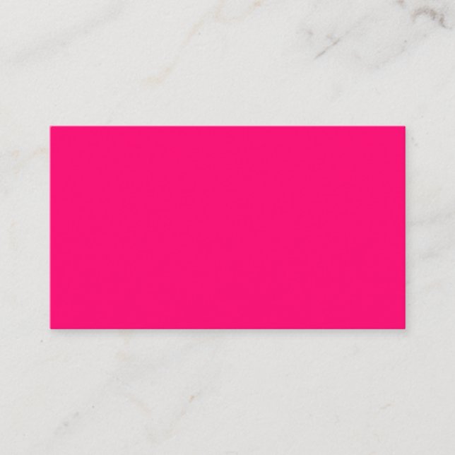 Tarjetas de llamadas rosadas de Neon personalizado (Anverso)