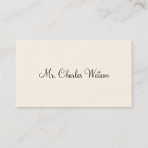 Tarjetas de llamadas victorianas de caballeros