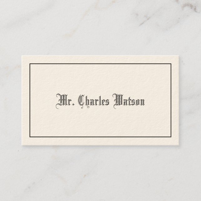 Tarjetas de llamadas victorianas de caballeros (Anverso)