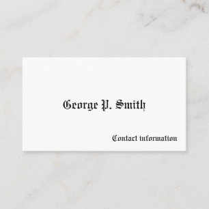 Tarjetas de llamadas victorianas masculinas