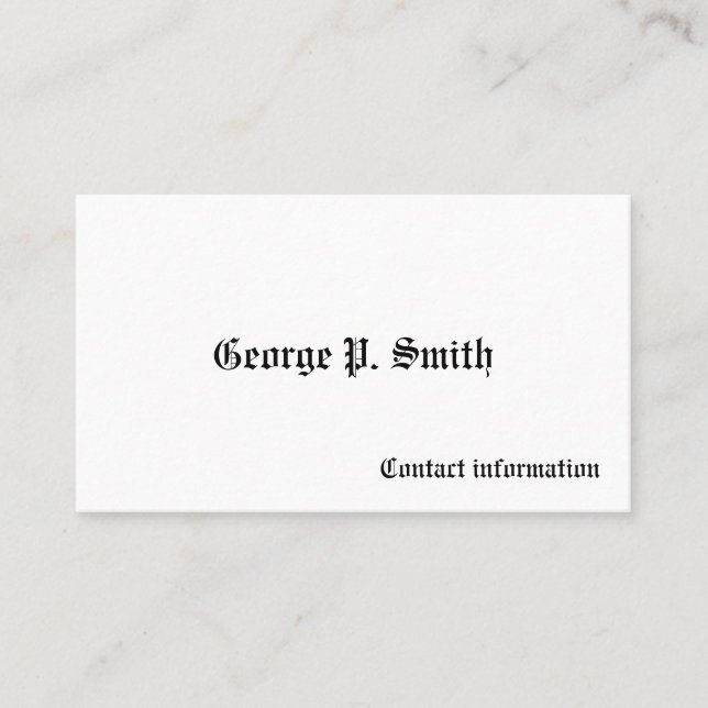 Tarjetas de llamadas victorianas masculinas (Anverso)