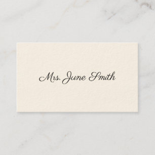 Tarjetas de llamadas victorianas simples