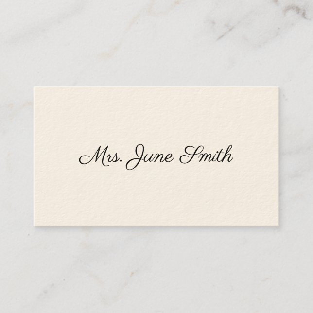 Tarjetas de llamadas victorianas simples (Anverso)