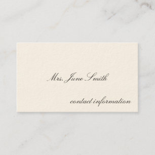 Tarjetas de llamadas victorianas simples