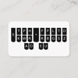 Tarjetas de llaves de la máquina de Steno del