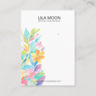 Tarjetas de llegada con temas florales