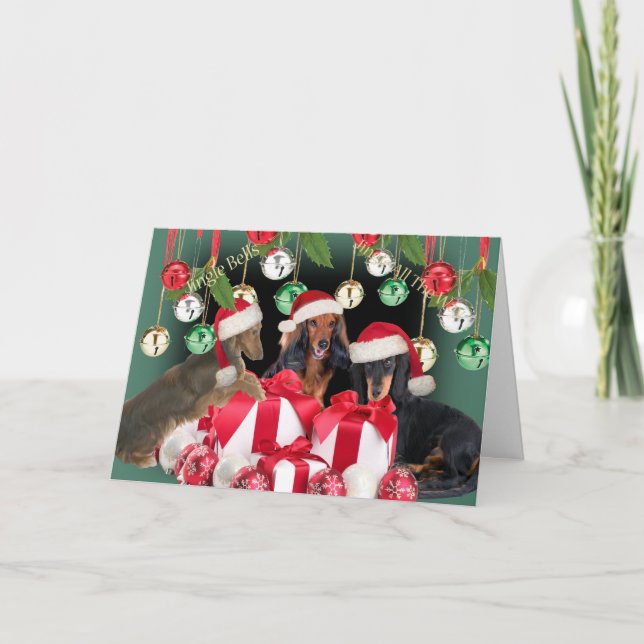 Tarjetas de los cascabeles del Dachshund (Anverso)