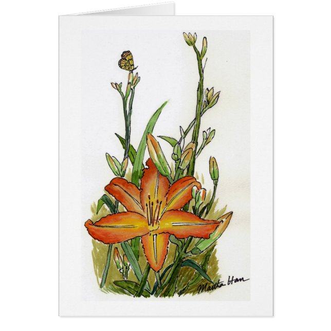 Tarjetas de los lirios (Frente)