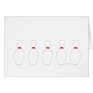 Tarjetas de los pernos de bolos