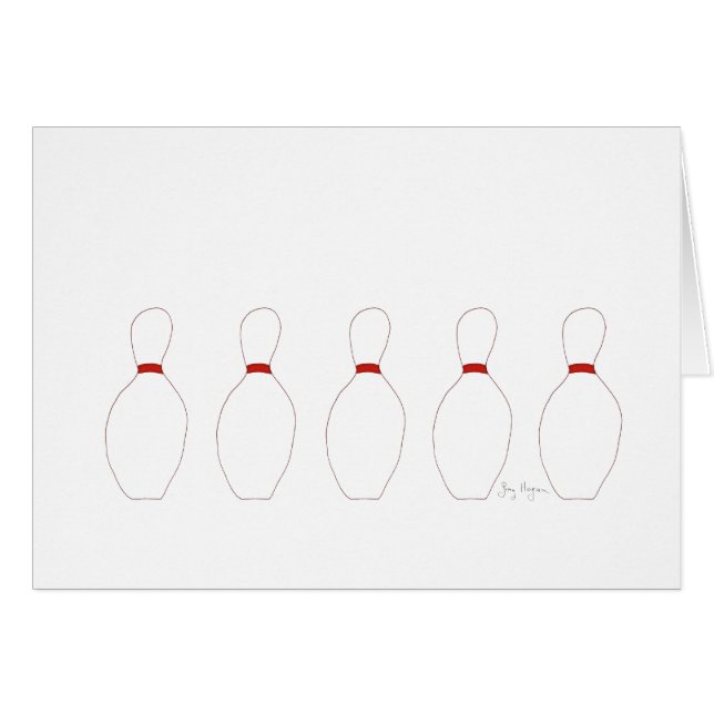 Tarjetas de los pernos de bolos (Anverso (Horizontal))