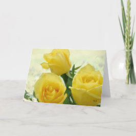Tarjetas de los rosas amarillos
