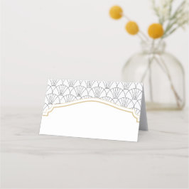 Tarjetas de lugar Art Deco para matrimonio o Fiest