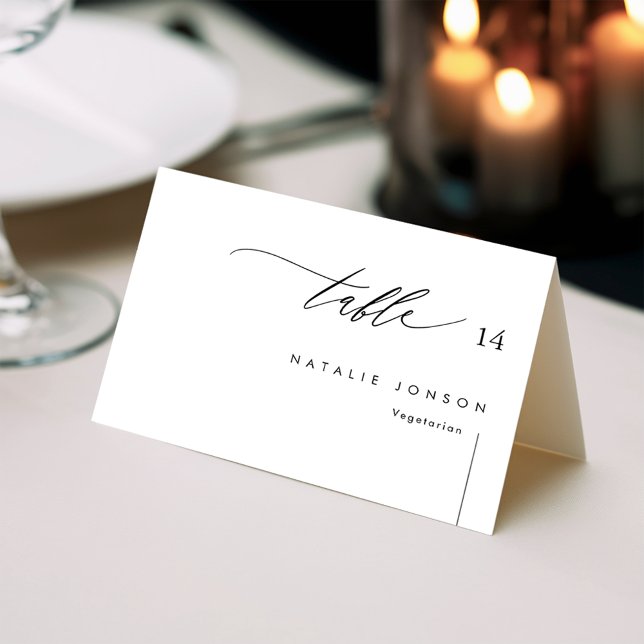 Tarjetas De Lugar boda Con Elección De Comidas Y N (Subido por el creador)
