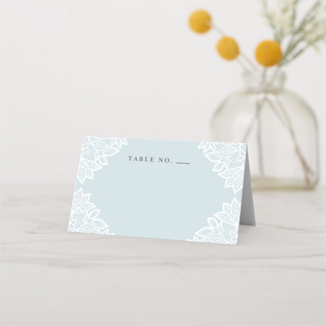 Tarjetas de lugar con toldo para mesa de bautizo c (Anverso)