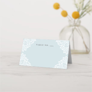 Tarjetas de lugar con toldo para mesa de bautizo c