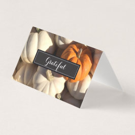 Tarjetas de lugar de agradecimiento personalizadas