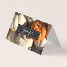 Tarjetas de lugar de agradecimiento personalizadas
