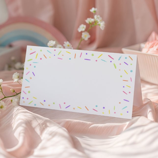 Tarjetas de lugar de Baby Sprinkle Rosa Dorado Arc (Subido por el creador)