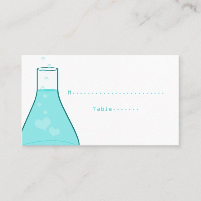 Tarjetas de Lugar de Beaker, Aqua (Anverso)