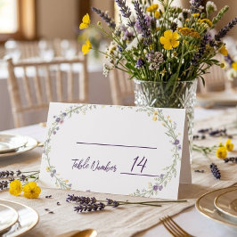 Tarjetas de lugar de boda boho florales simples mo