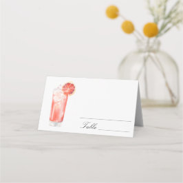 Tarjetas de lugar de boda - Cóctel de cítricos