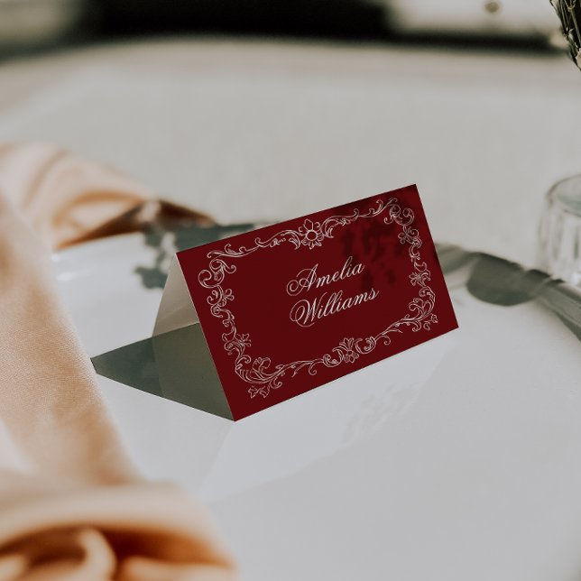 Tarjetas de lugar de boda con dinero antiguo de Bo (Subido por el creador)