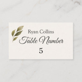 Tarjetas de lugar de boda con jardín francés