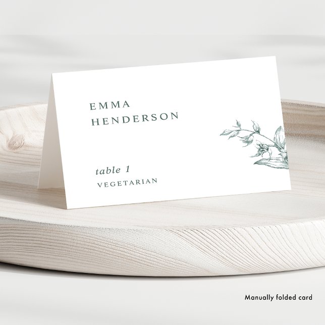 Tarjetas de lugar de boda con tipografía elegante  (Subido por el creador)
