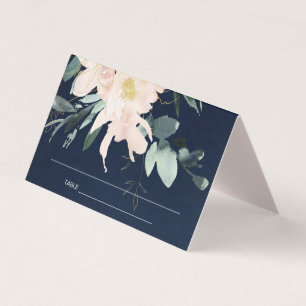 TARJETAS DE LUGAR DE BODA DE COLOR DE AGUA FLORAL