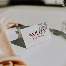 Tarjetas de lugar de boda de dinero antiguo marfil