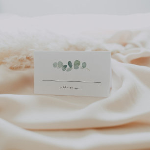 Tarjetas de lugar de boda de elegante vegetación
