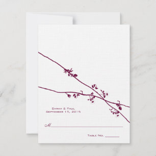 Tarjetas de lugar de boda de tienda de campaña de 