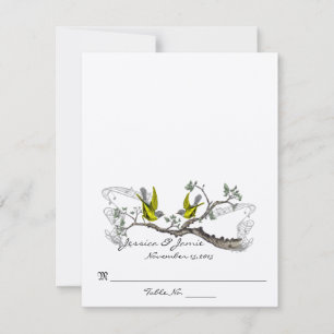Tarjetas de lugar de boda de tienda de campaña de