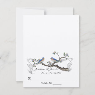 Tarjetas de lugar de boda de tienda de campaña ple