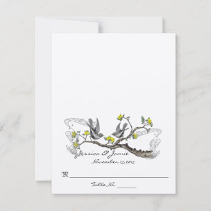 Tarjetas de lugar de boda de tienda de campaña ple