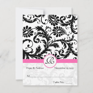 Tarjetas de lugar de boda de tienda plegable de pu