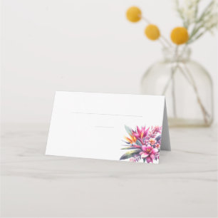 Tarjetas de lugar de boda - Éxtasis Tropical Acuar