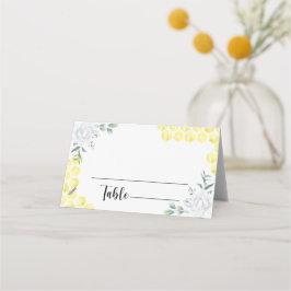 Tarjetas de lugar de boda floral de abeja de acuar